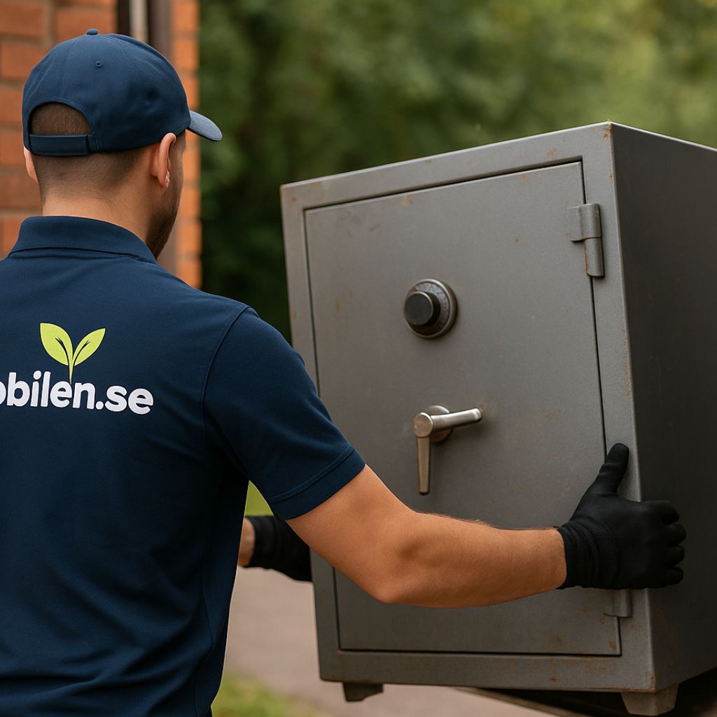 Kassaskåp bortskaffas av Skräpbilen.se enligt miljökrav och säkerhetsstandard.